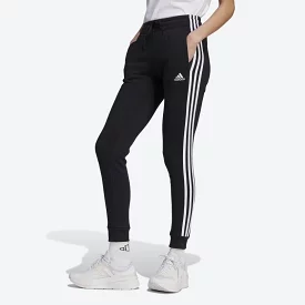 ADIDAS WOMEN'S 3-STRIPES FLEECE PANT BLACK/WHITE