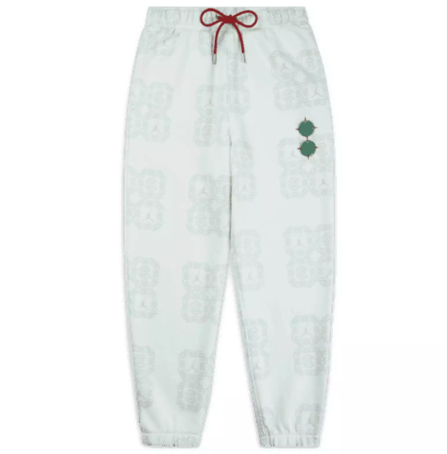 AIR JORDAN X CLOT ALL-OVER PRINT FLEECE PANT - BARELY GREEN/LIGHT SILVER/STORMRED