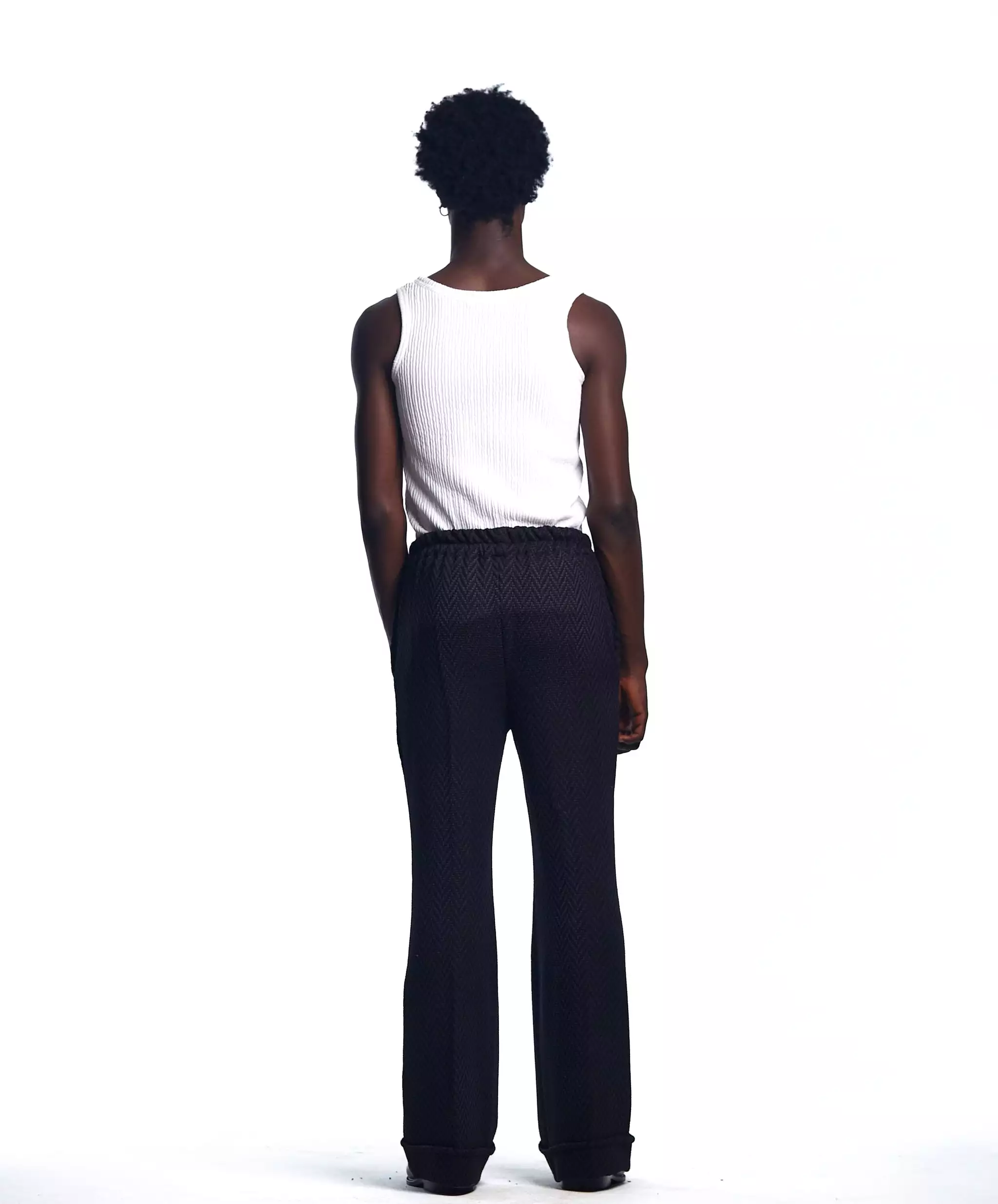 AJABENG Antwi Crochet-Knit Bell Bottom Pants