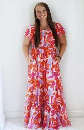 Anna Floral Smocked Maxi Dress