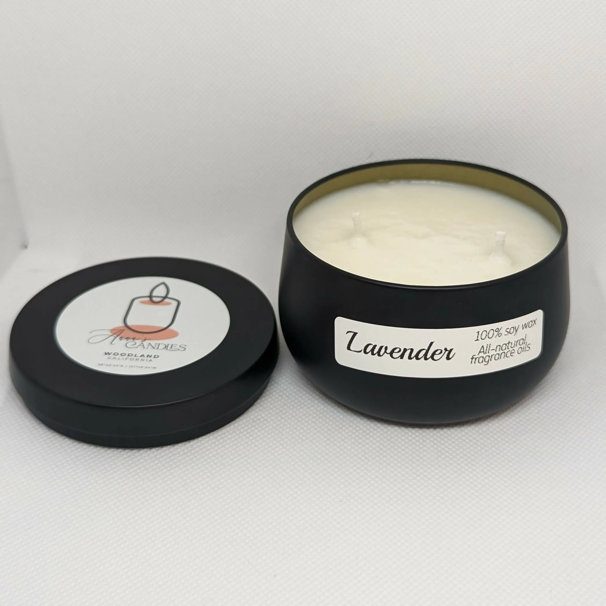 Anna's Candles - Lavender White Wax Candle