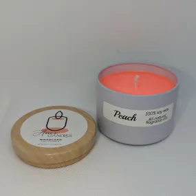 Anna's Candles - Peach Colored Wax Candle