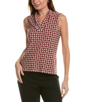 Anne Klein Triple Pleat Blouse