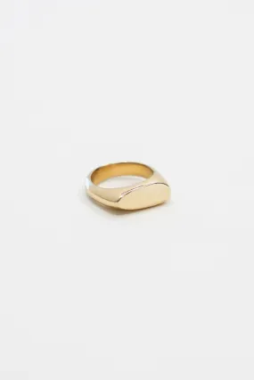 Asymmetrical Signet Ring