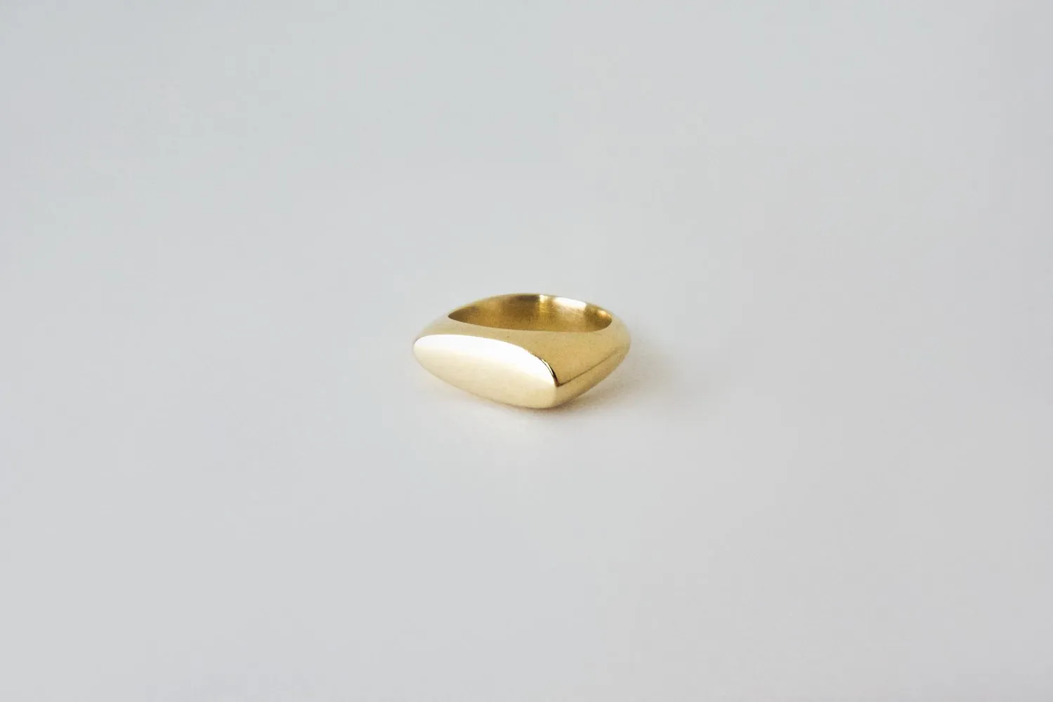 Asymmetrical Signet Ring