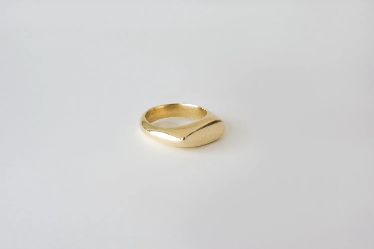 Asymmetrical Signet Ring