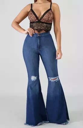 Belliscious Life High Waist Bell Bottom Jeans