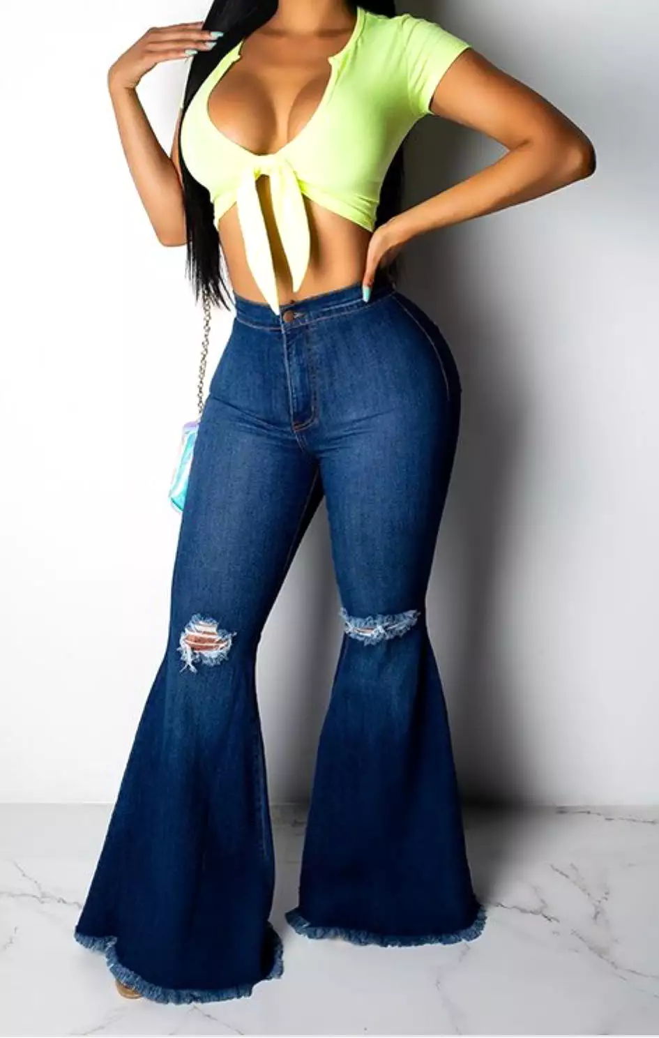 Belliscious Life High Waist Bell Bottom Jeans