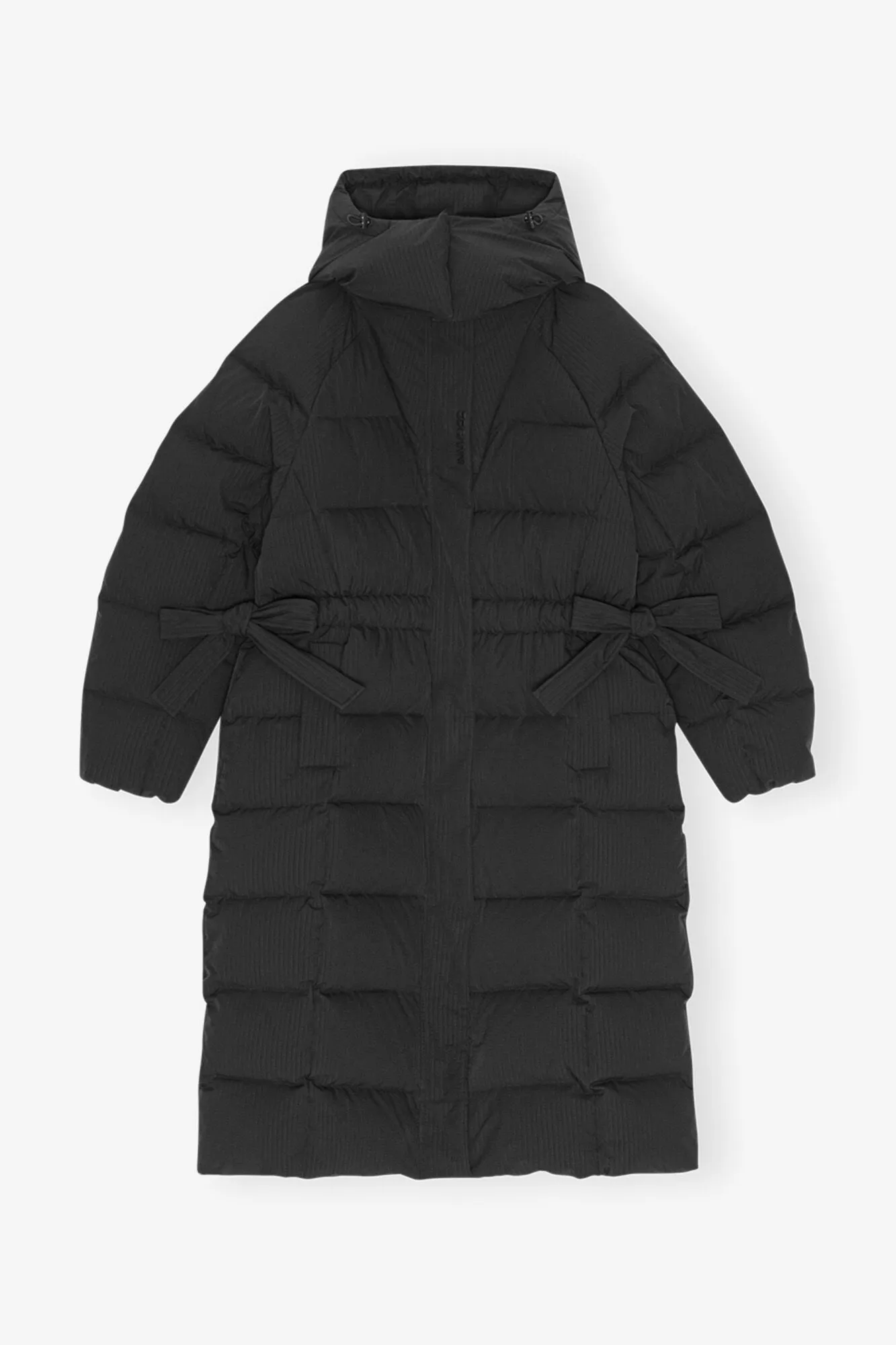 Black Tech Puffer Coat