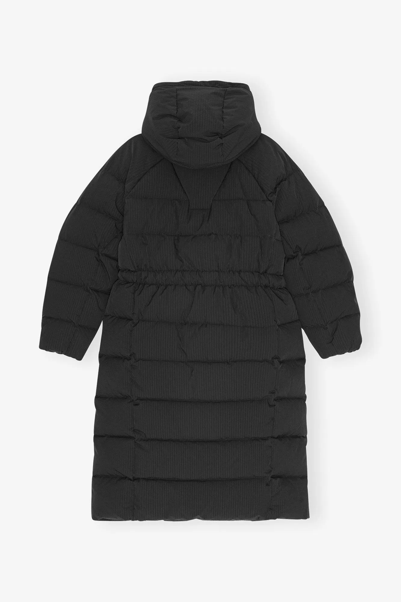 Black Tech Puffer Coat