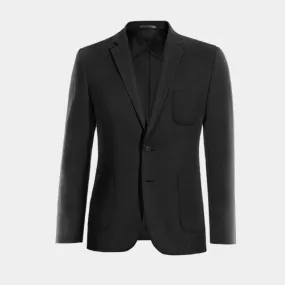  Blazer sin forro negro Ónix de entretiempo con parches