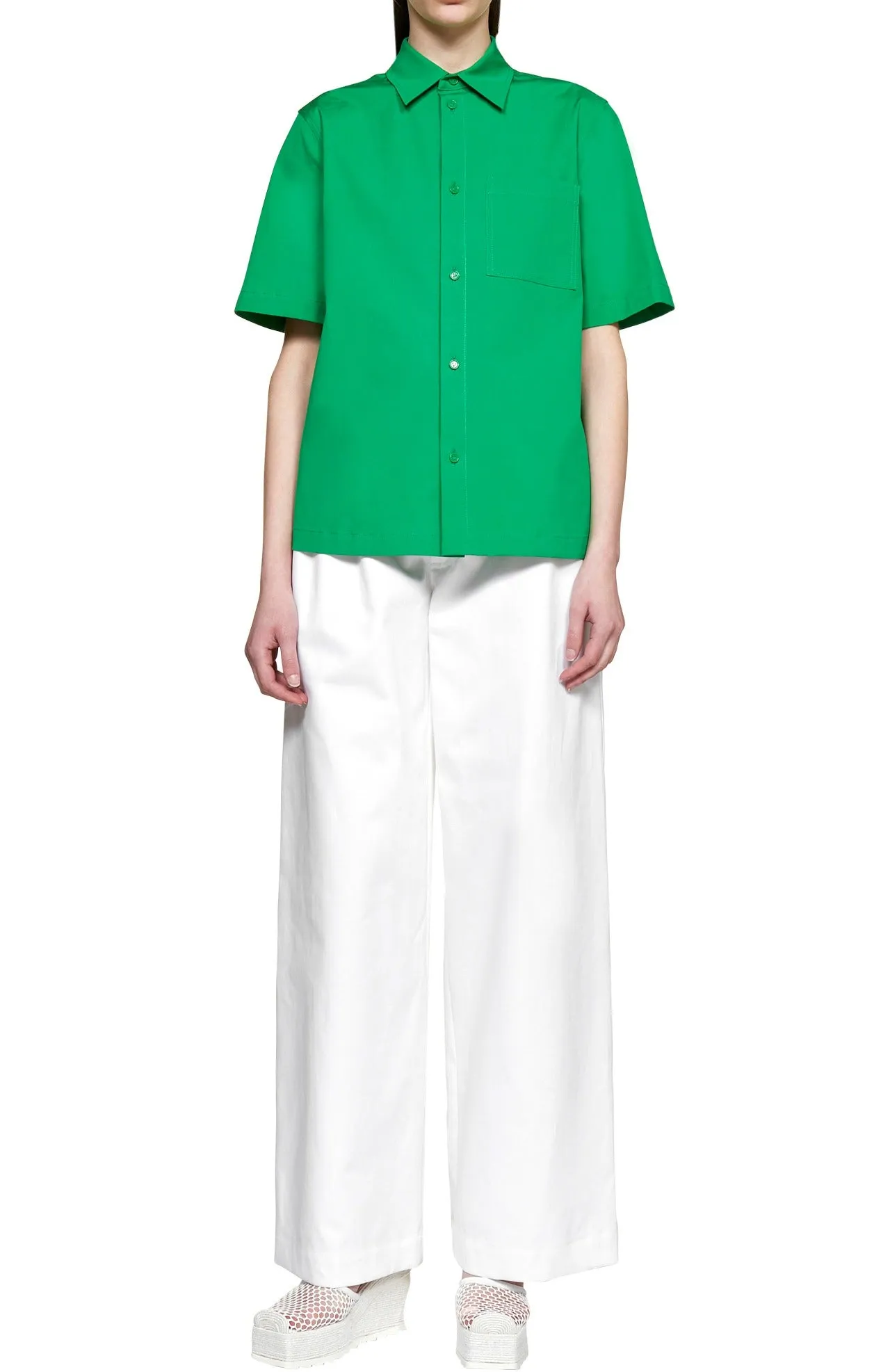 Bottega Veneta Buttoned Straight Hem Shirt