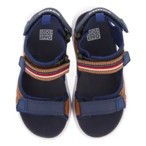 BROWN SPORTS SANDALS WITH COLOR ACCENTS FOR BOYS AND GIRLS ANTILLO