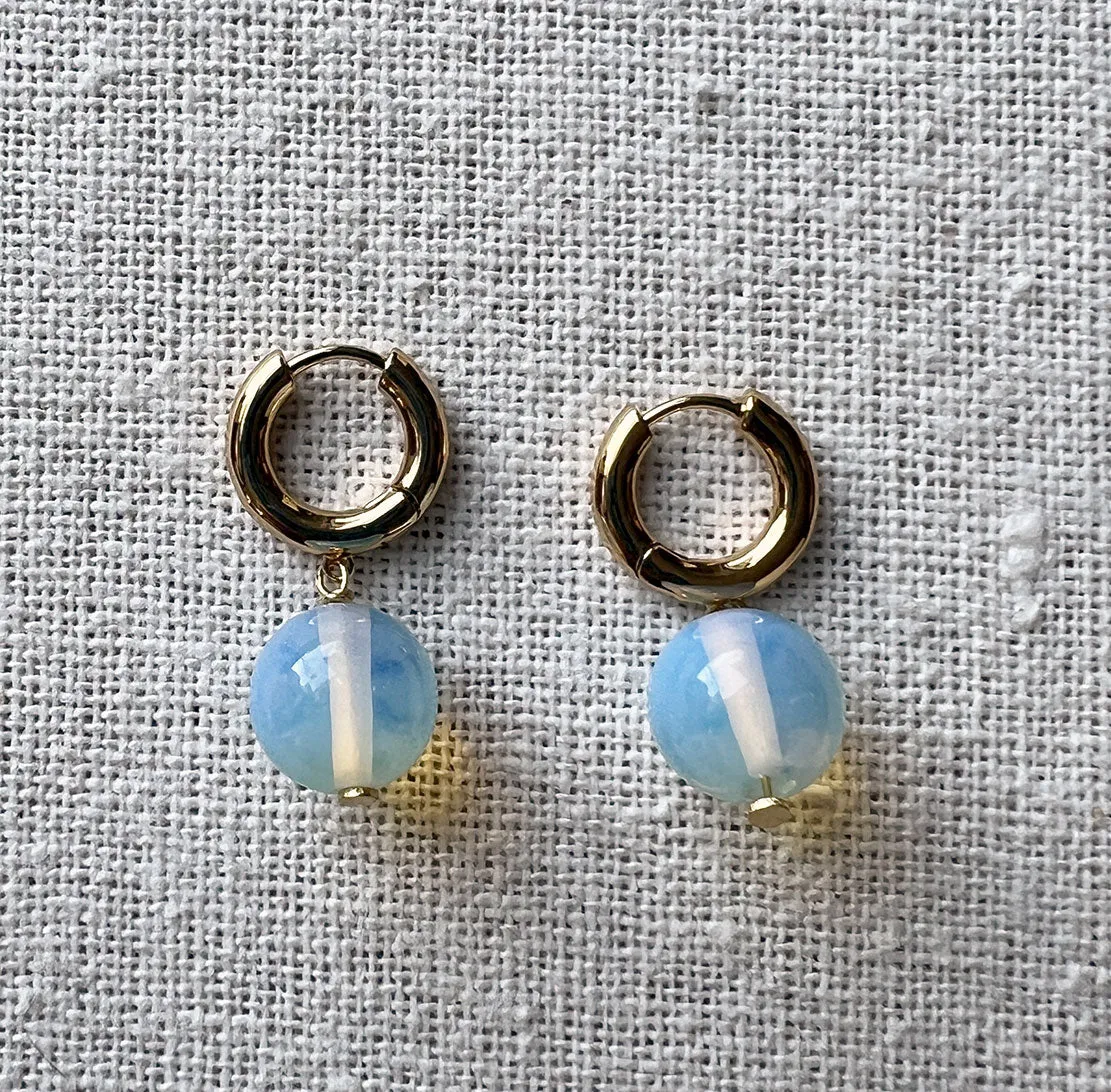 Bubbles Hoop Earrings, Gold