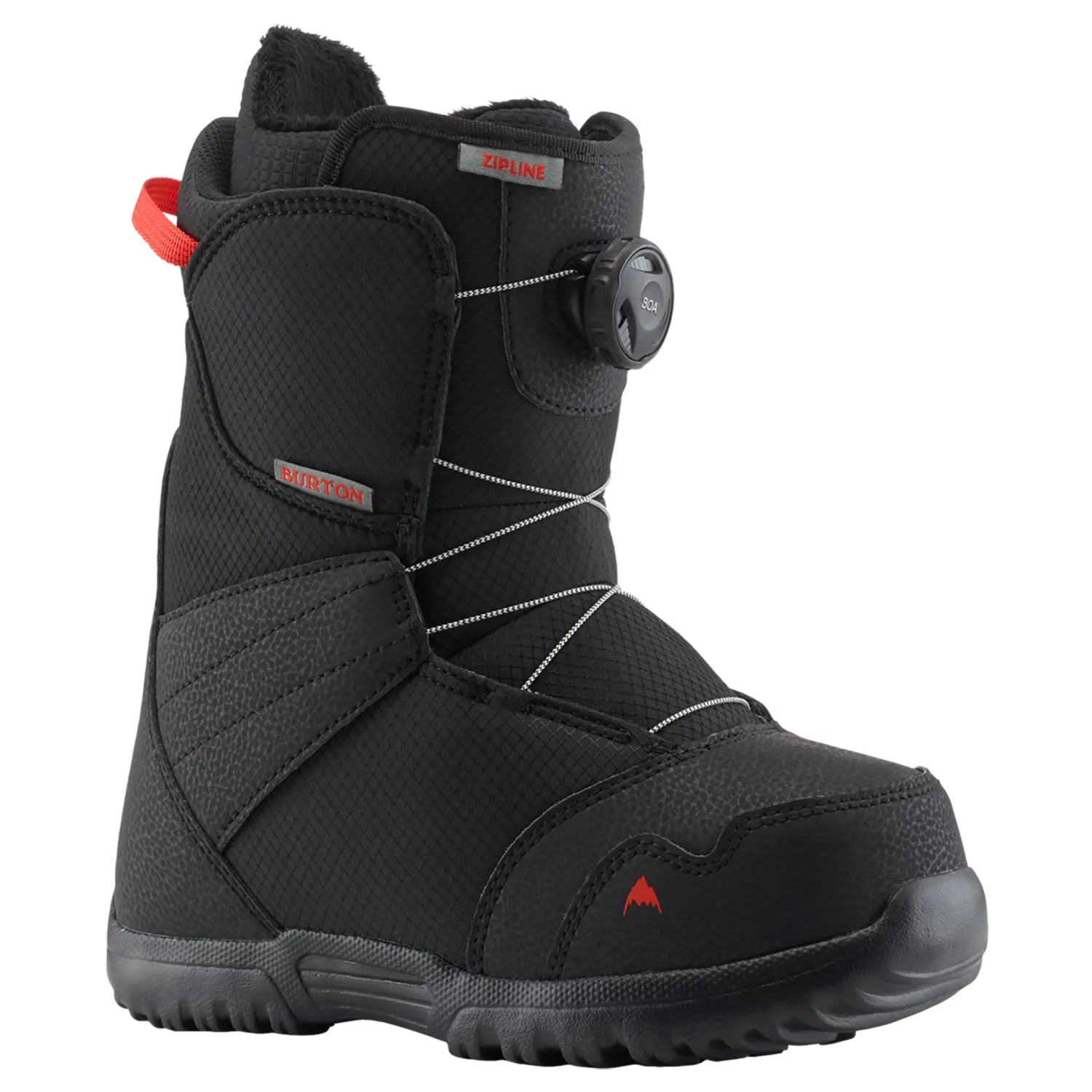 Burton Kids Zipline BOA Snowboard Boots Black 2024