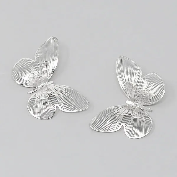 Butterfly Lightweight Filigree Earrings