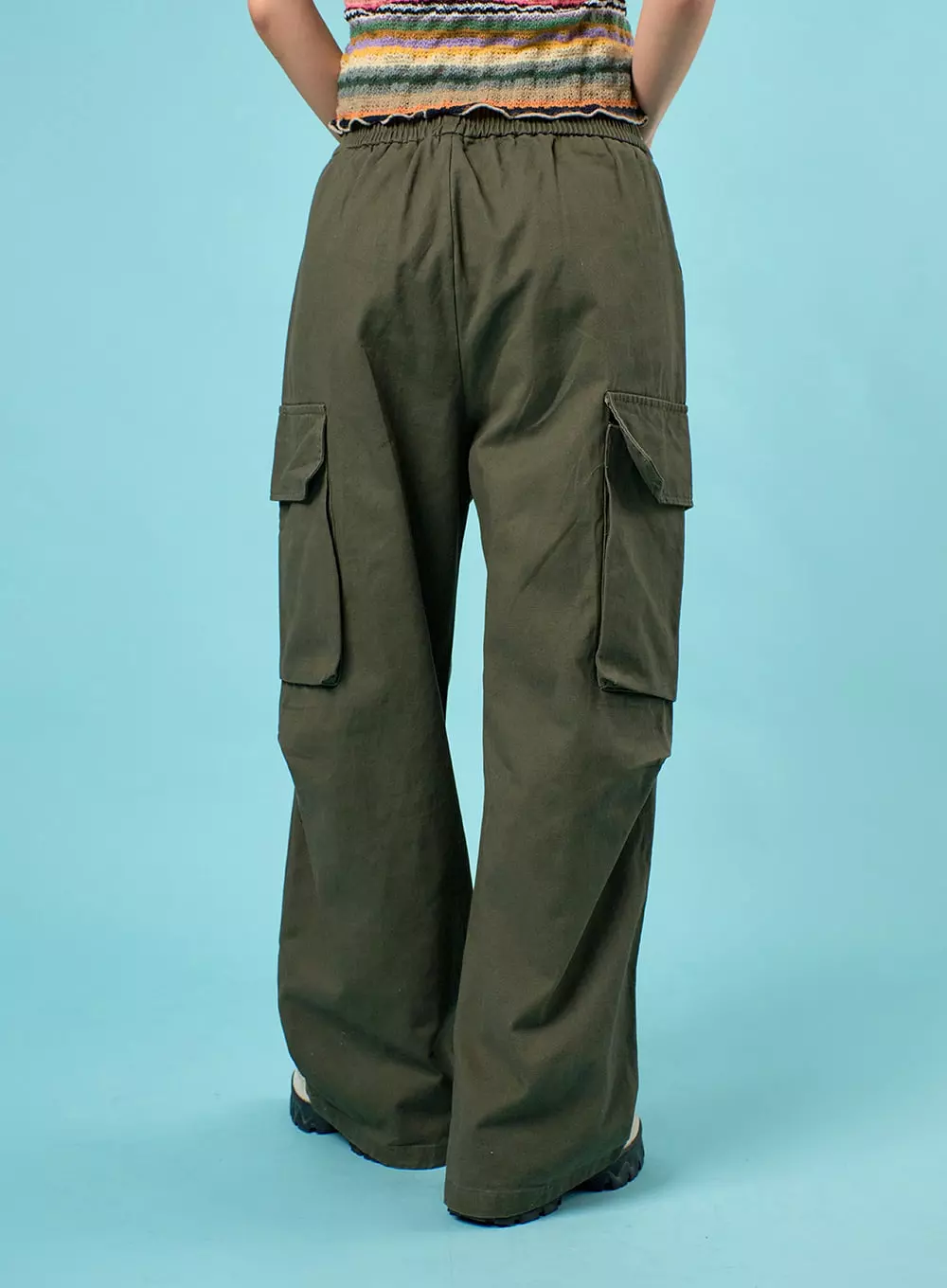 Cargo Wide-Leg Pants IJ430