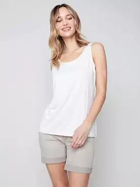 Charlie B Reversible Cami in Greige-