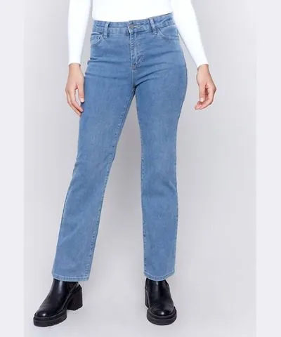 Charlie B Straight Leg Jeans In Denim