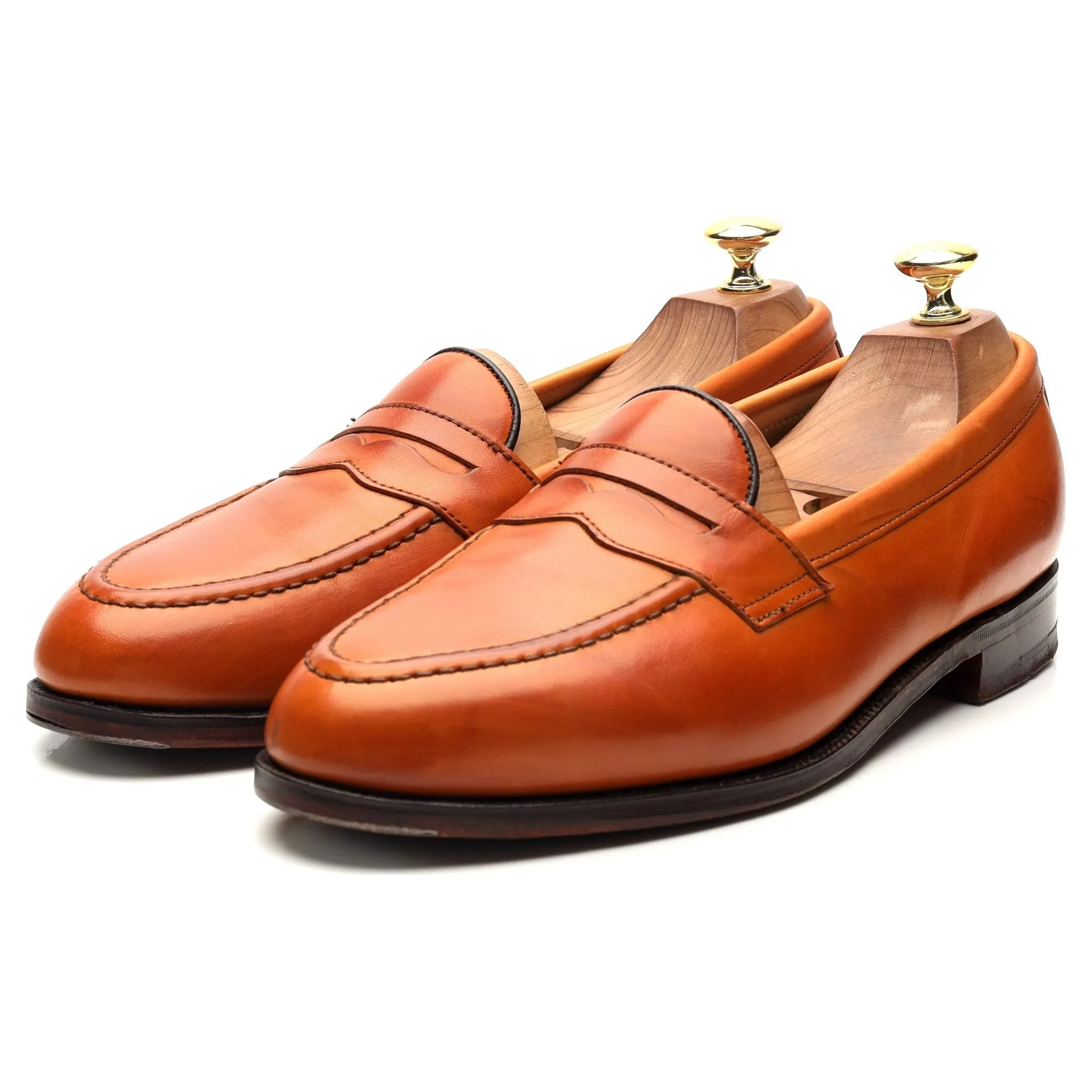 'Chartwell' Tan Brown Leather Loafers UK 8.5 EX