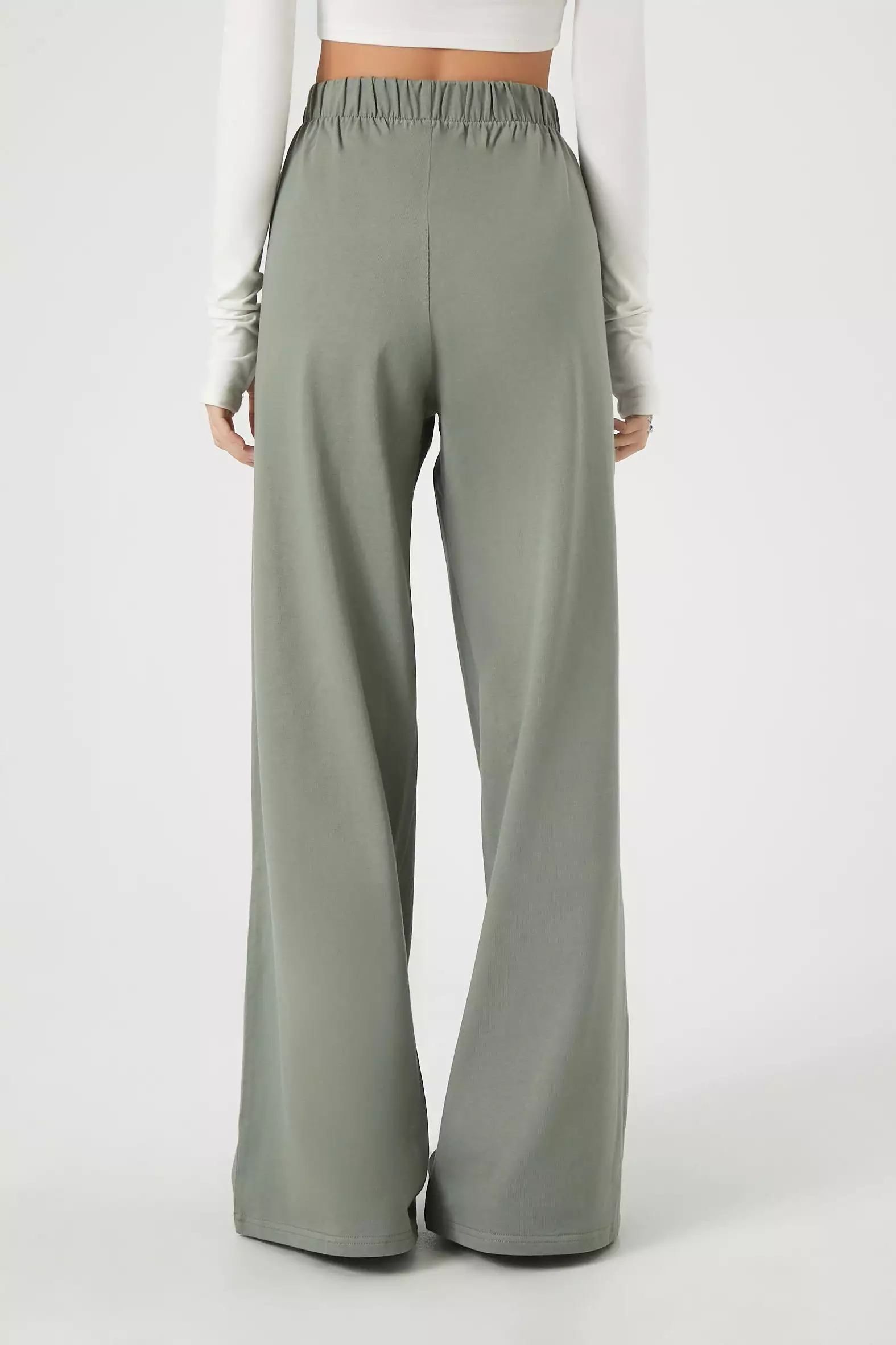 Cotton Wide-Leg Pants