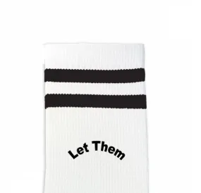 Custom Design Striped Crew Socks - Medium