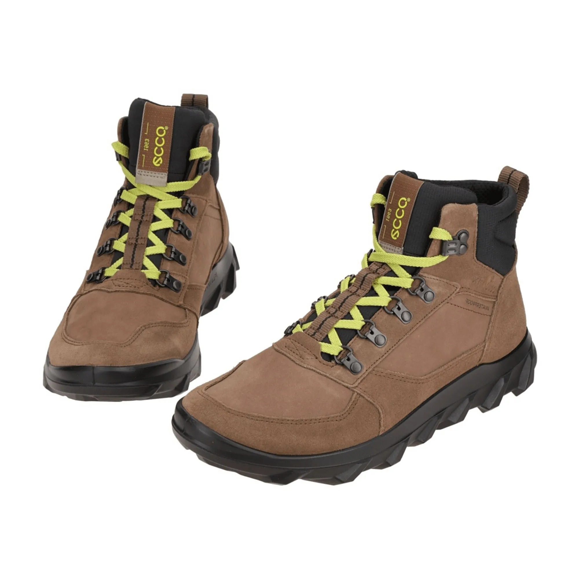 Ecco MX Men's Waterproof Boots - Stylish Brown Ankle Boot for All-Weather Comfort