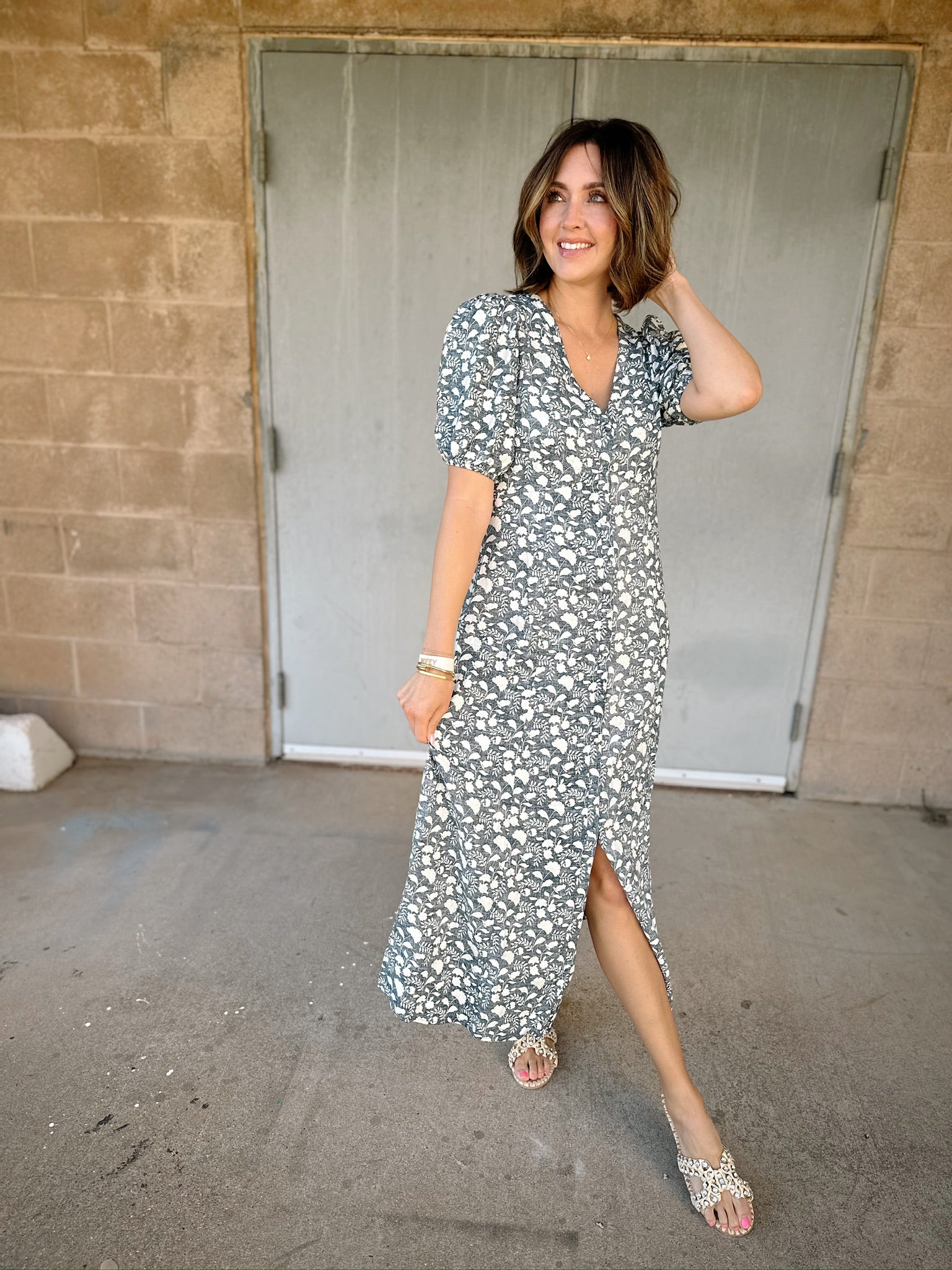 Faherty Havana Dress | Indigo Echo Floral