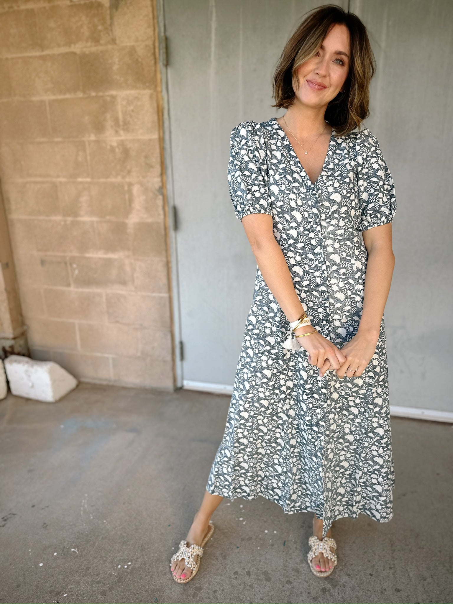 Faherty Havana Dress | Indigo Echo Floral