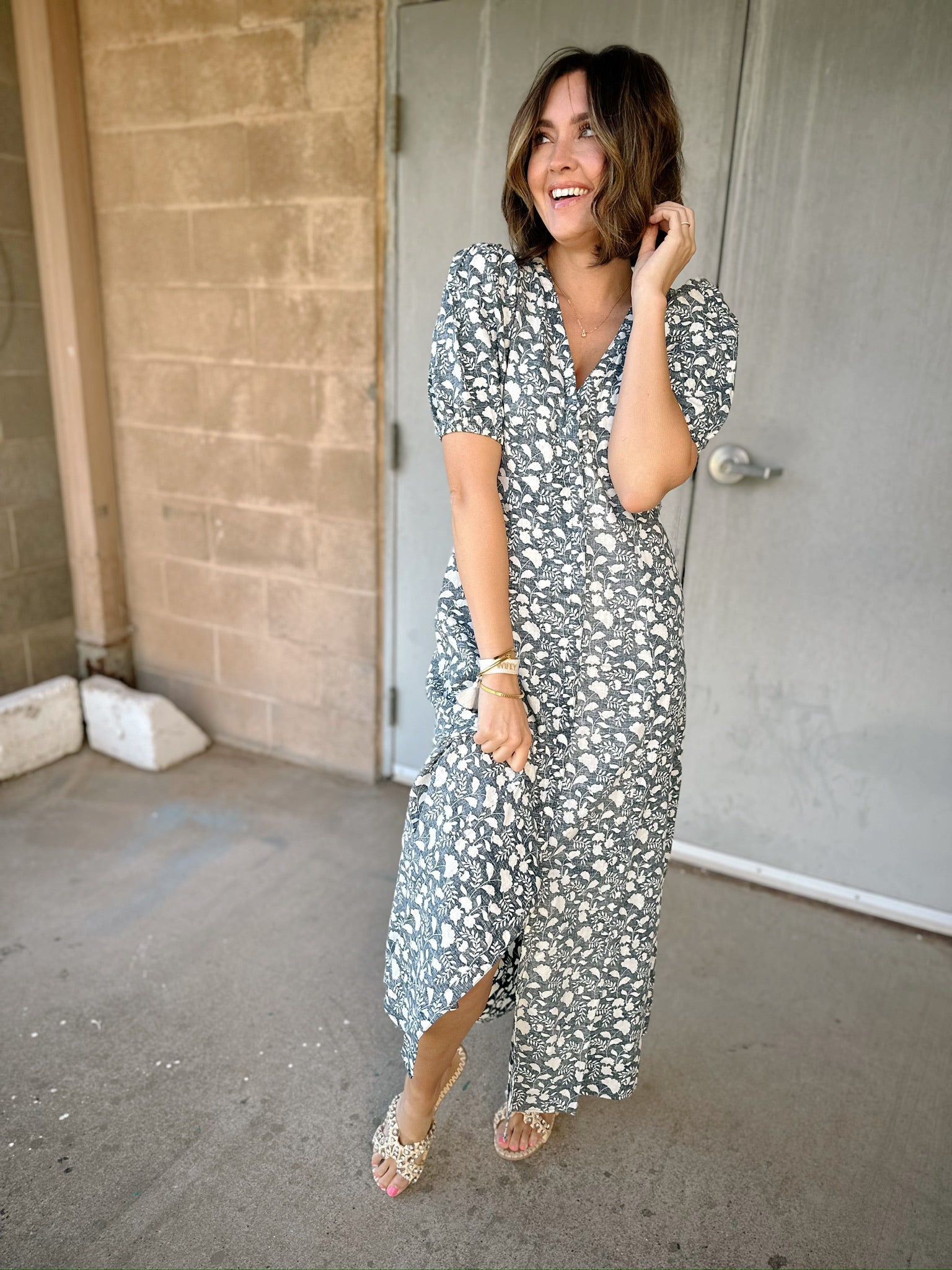 Faherty Havana Dress | Indigo Echo Floral