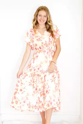 Farrah Floral Printed Dress