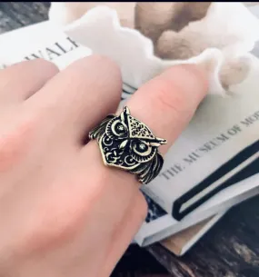 Fashion Men's Retro Owl Animal Ring Suitable for  Party  High-quality  European and American Personality Jewelry