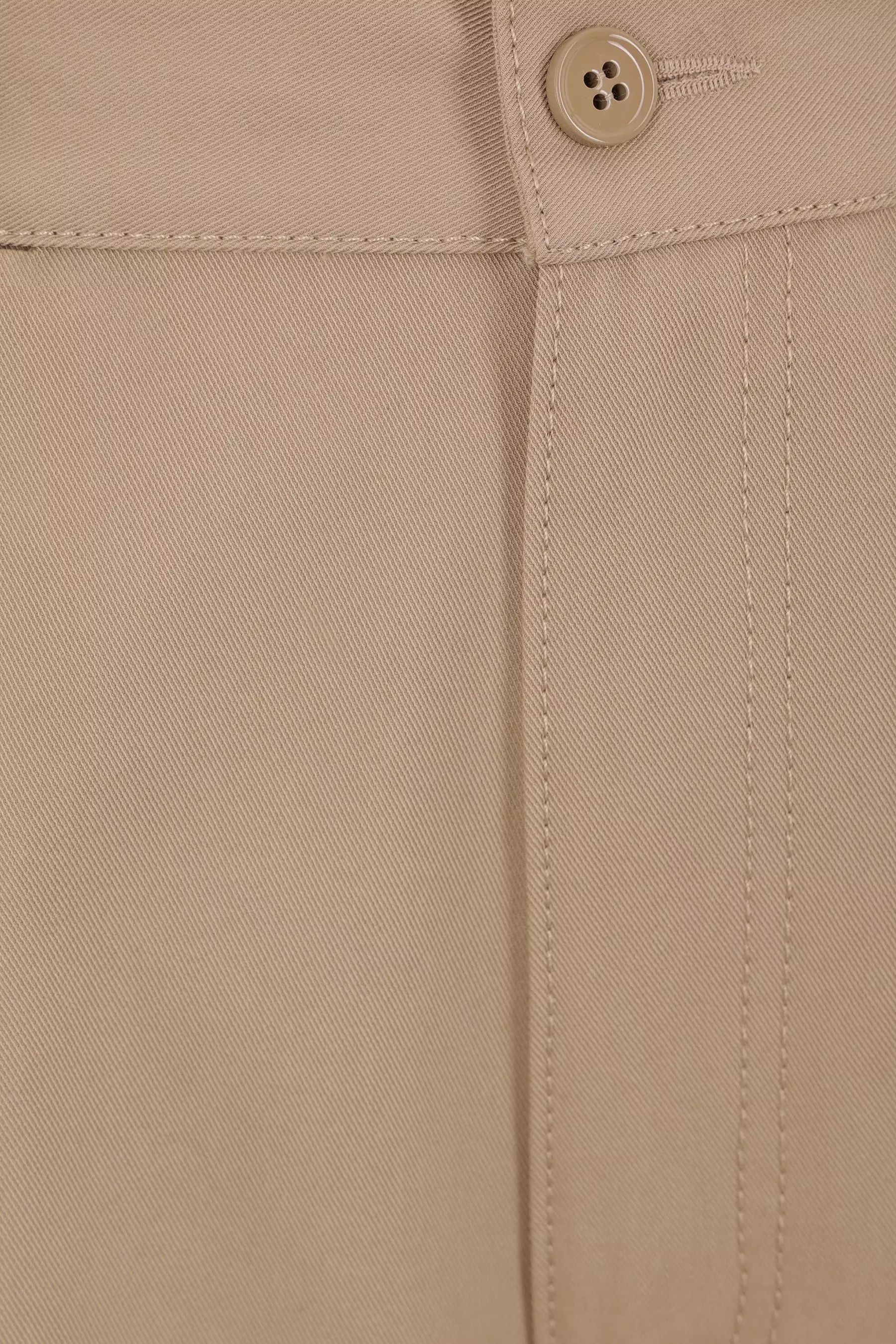 gabardine wide-leg pants with panel