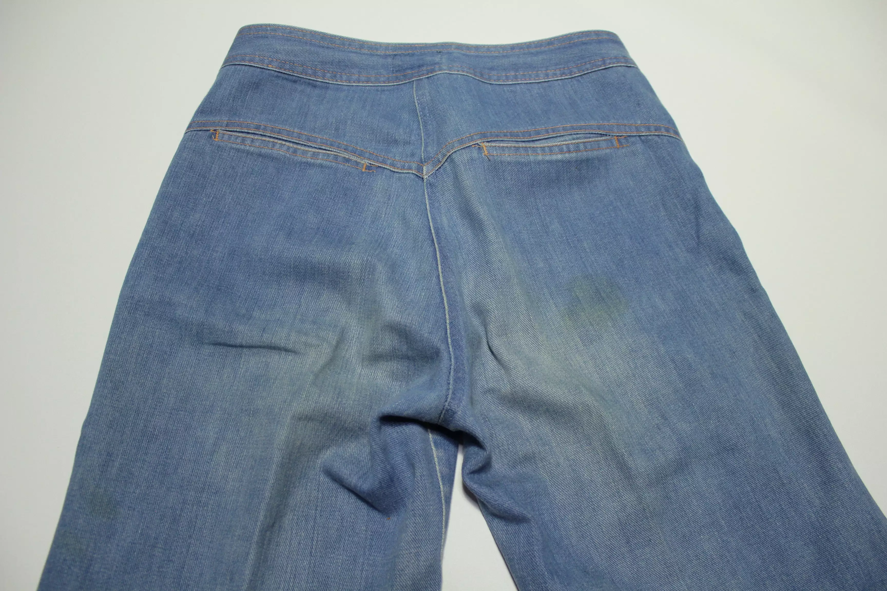 GAP Vintage 70's Denim Talon 42 Zipper Disco Flare Bell Bottom Jeans