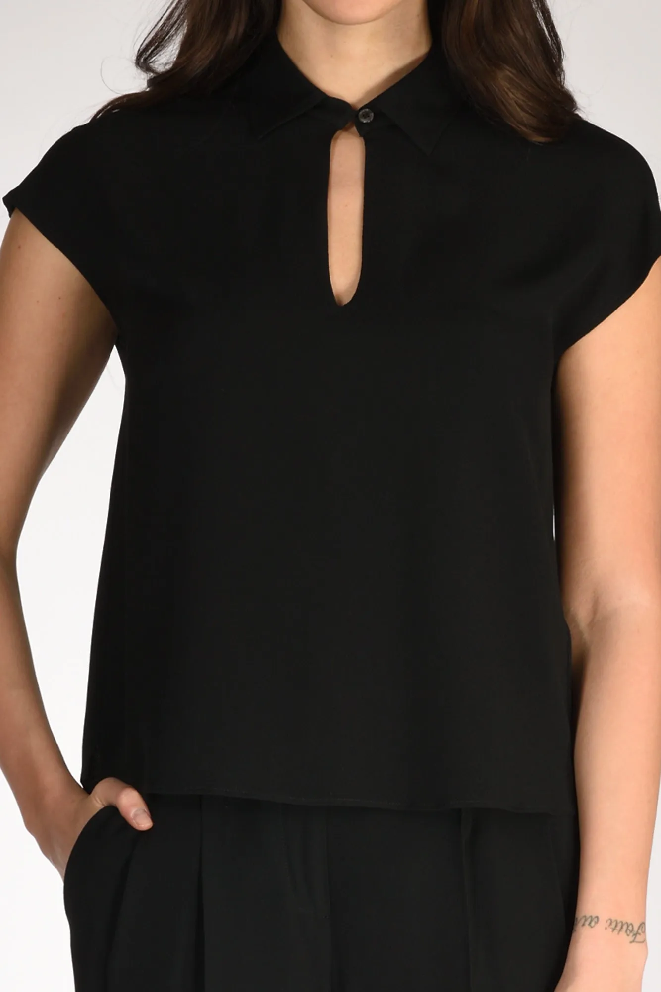 Glanshirt Slowear Camicia Anna Nero Donna