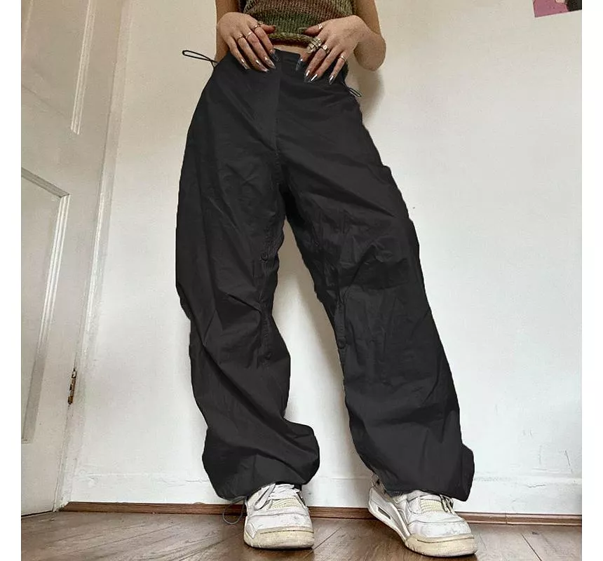 High Waist Wide Leg Cargo Pants dd2