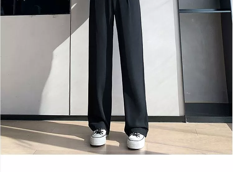 High-Waist Wide-Leg Dress Pants dd24