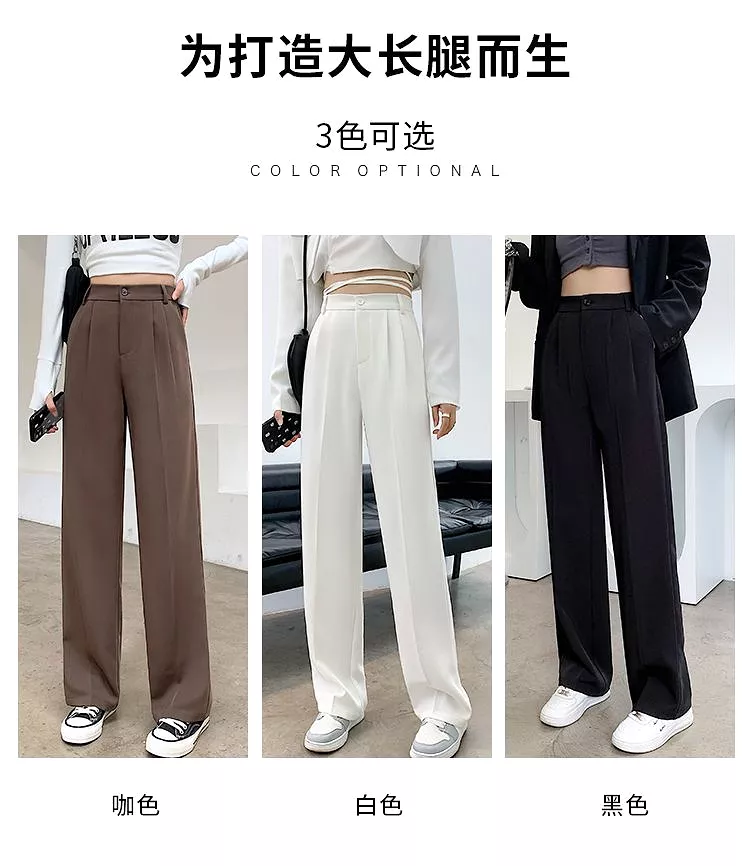 High-Waist Wide-Leg Trousers dd30