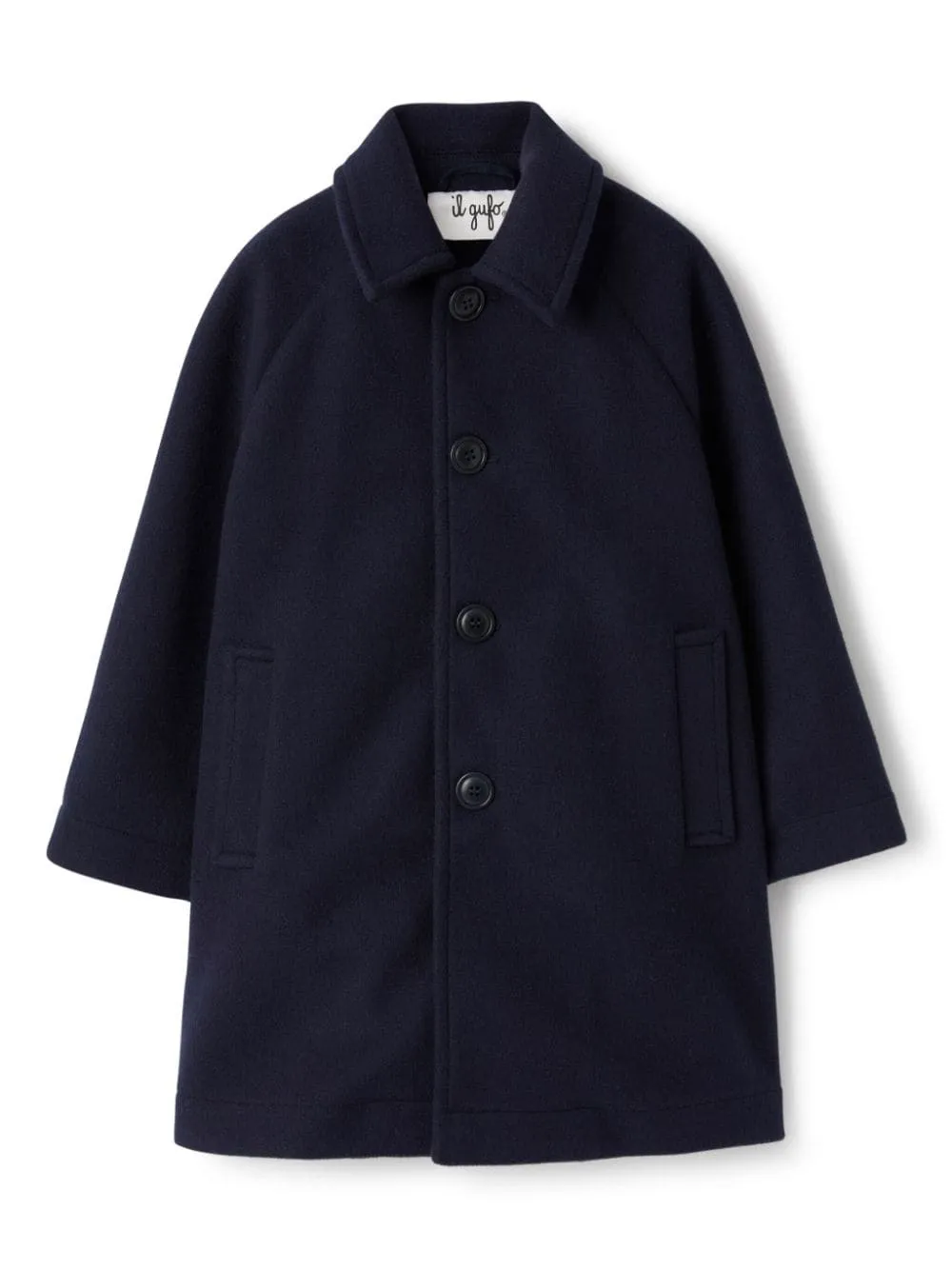 IL GUFO Blue Techno-Wool Coat