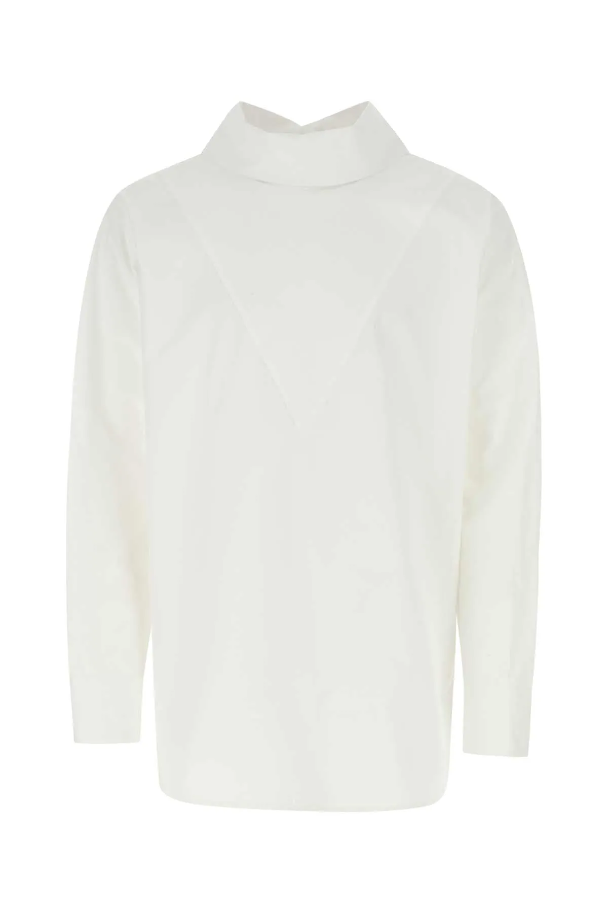 Jil Sander Long-Sleeved Curved-Hem Shirt