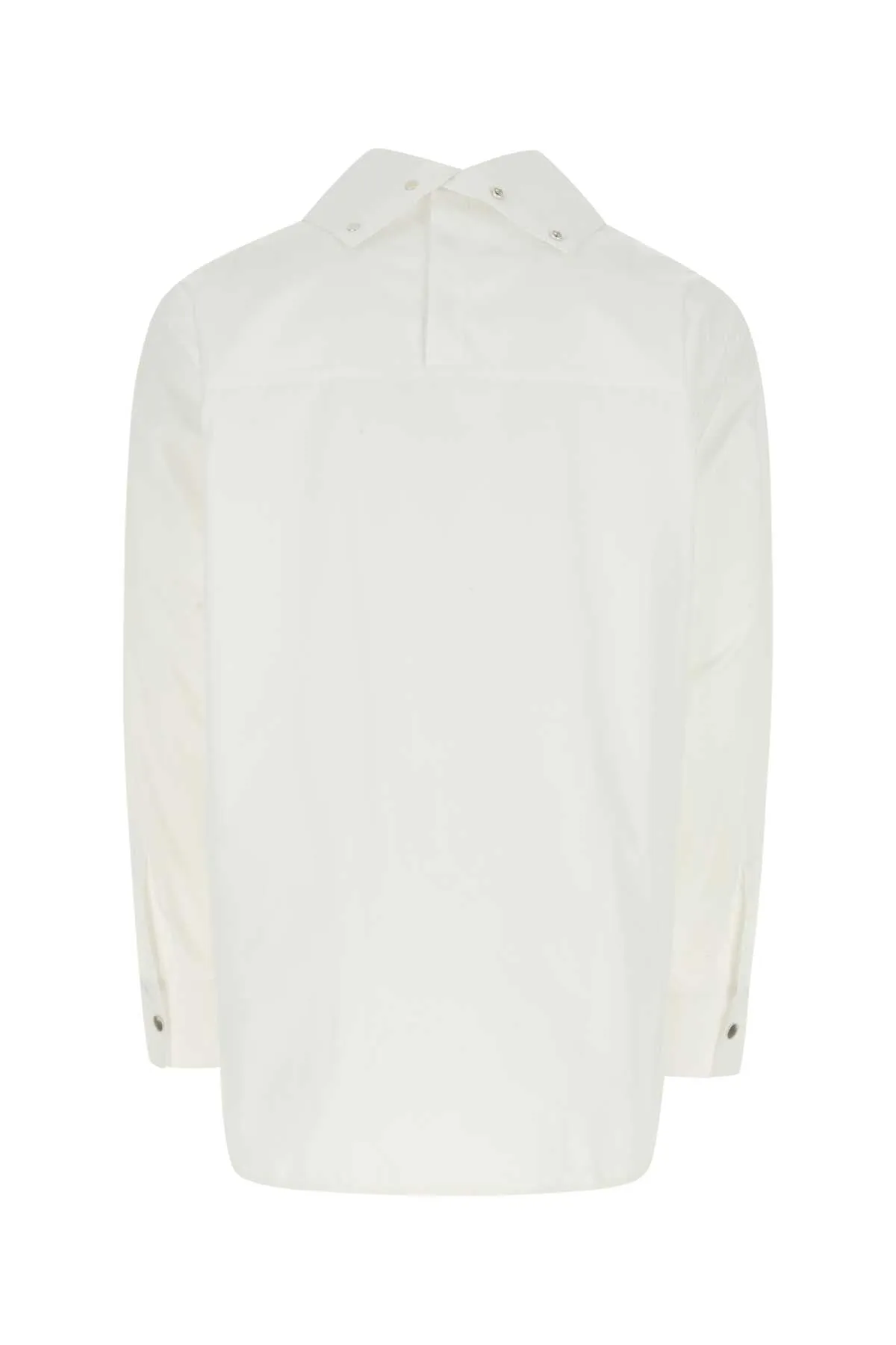 Jil Sander Long-Sleeved Curved-Hem Shirt