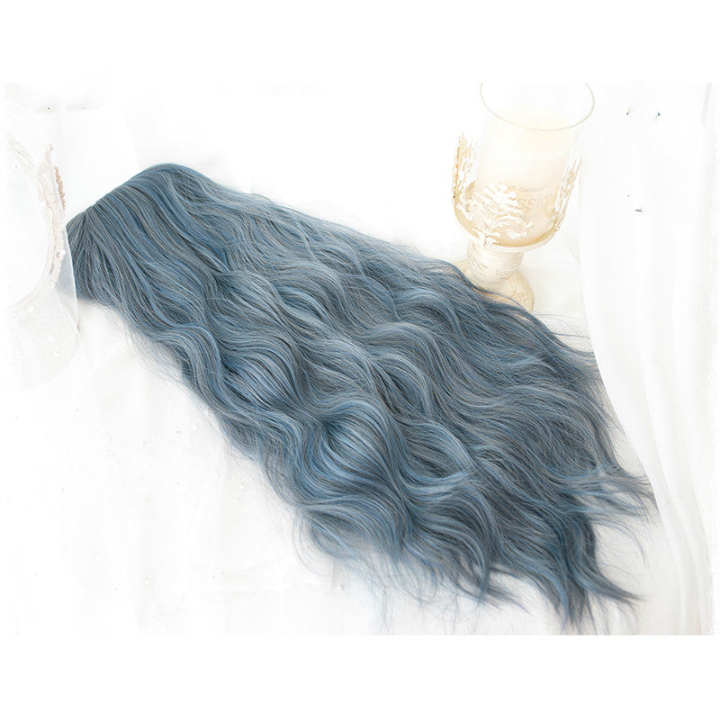 LOLITA GREY BLUE WATERWAVE WIG BY90115