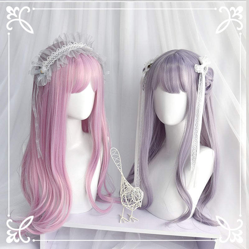 LOLITA PINK PURPLE AIR BANGS WIG BY31023