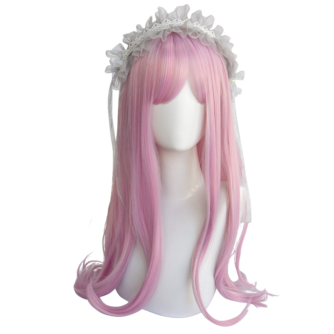 LOLITA PINK PURPLE AIR BANGS WIG BY31023