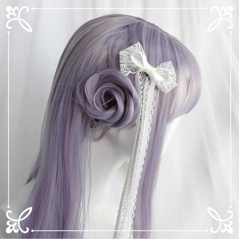 LOLITA PINK PURPLE AIR BANGS WIG BY31023