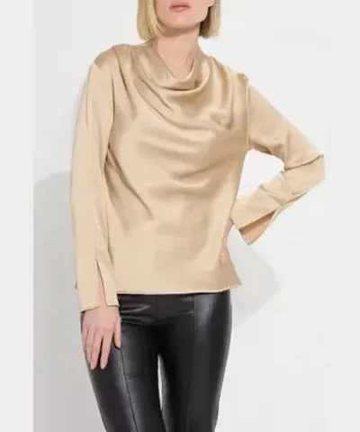 Lysse New York Women's High Cowl Neck Blouse