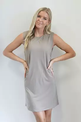 Maya Mocha Mini Dress