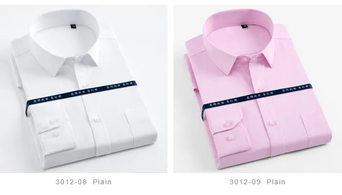 Men's Formal Solid Square Collar Single Patch Pocket Long Sleeve Shirts