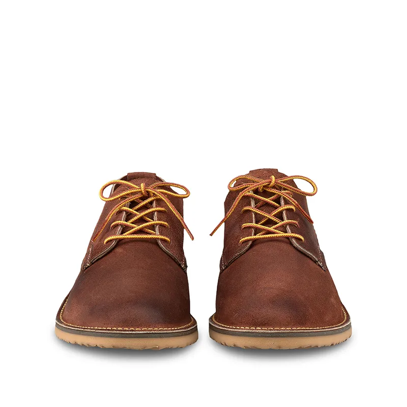 Men’s Leather Shoes for All Seasons, Brown Low-Top 