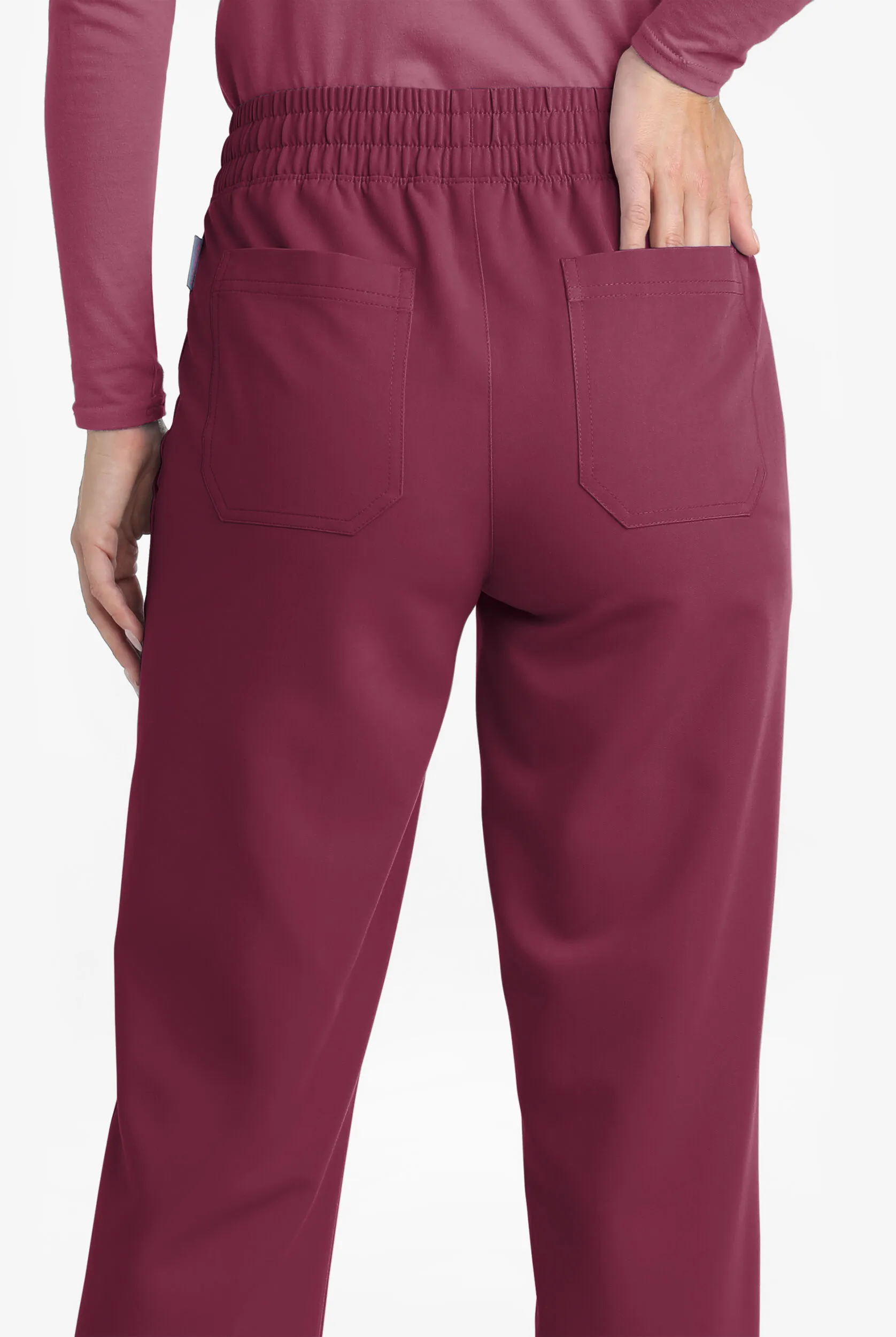 MOVEMENT by Butter-Soft Mira Women's 6-Pocket Wide Leg Scrub Pants - Petite